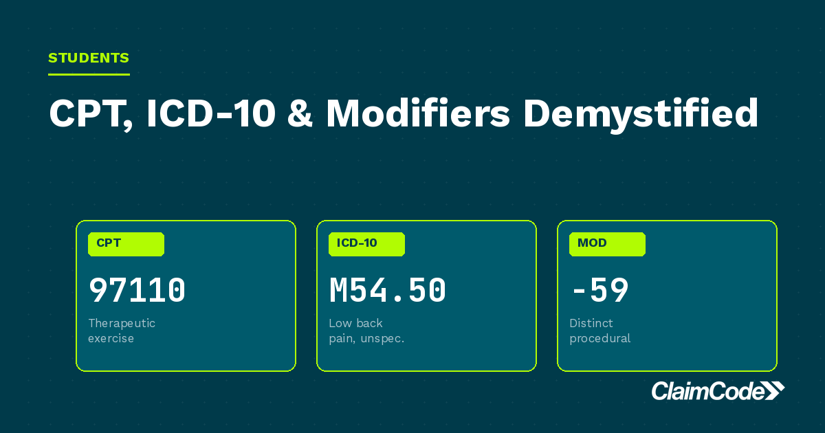 Coding 101 for Wellness Students: CPT, ICD-10, and Modifiers Demystified featured image