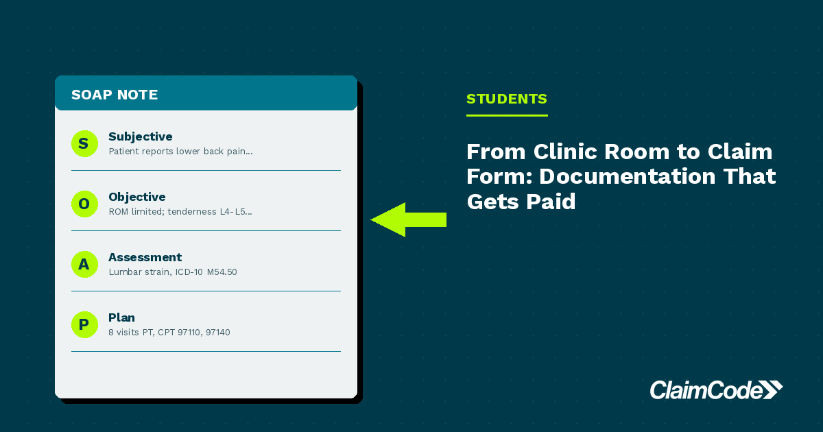 From Clinic Room to Claim Form—Mastering Documentation & Submission Basics featured image
